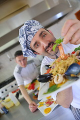 Image showing chef preparing food