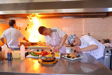 Image showing chef preparing food