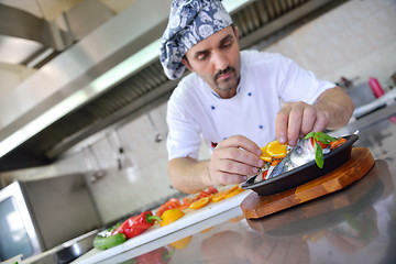 Image showing chef preparing food