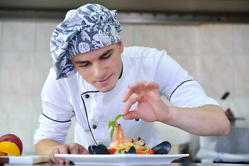 Image showing chef preparing food