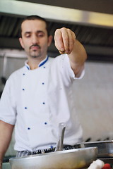 Image showing chef preparing food