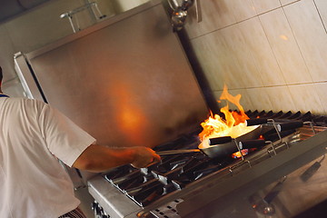 Image showing chef preparing food