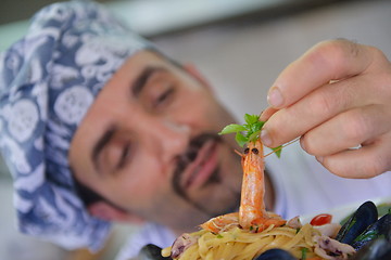 Image showing chef preparing food