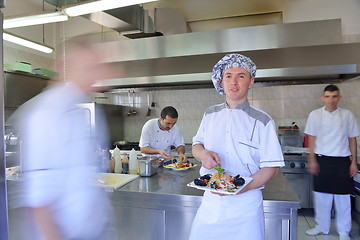 Image showing chef preparing food