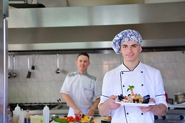 Image showing chef preparing food