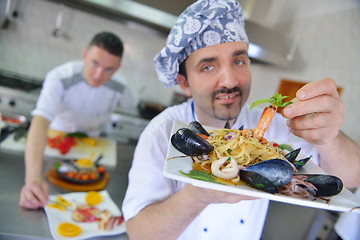 Image showing chef preparing food