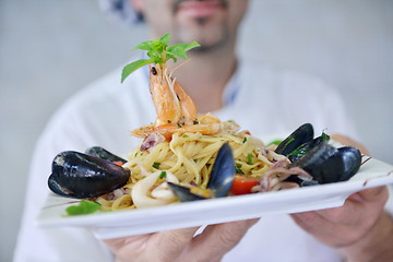 Image showing chef preparing food