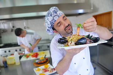 Image showing chef preparing food