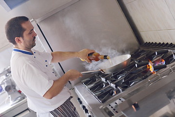 Image showing chef preparing food