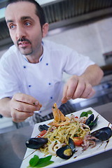 Image showing chef preparing food