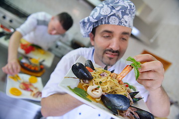 Image showing chef preparing food