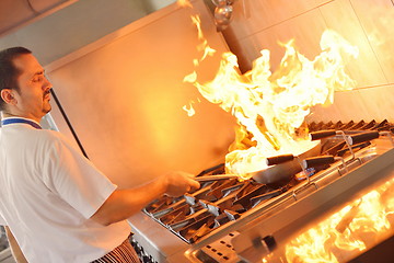 Image showing chef preparing food