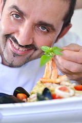 Image showing chef preparing food