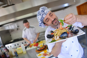 Image showing chef preparing food