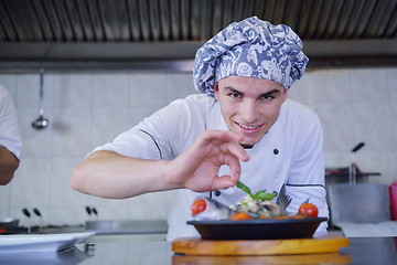 Image showing chef preparing food