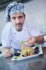 Image showing chef preparing food