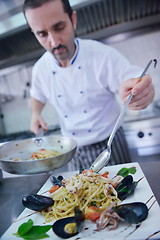 Image showing chef preparing food