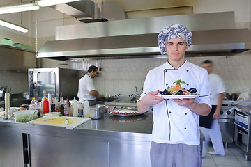 Image showing chef preparing food