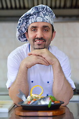 Image showing chef preparing food