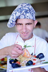 Image showing chef preparing food