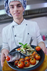 Image showing chef preparing food