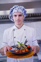 Image showing chef preparing food