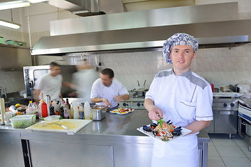 Image showing chef preparing food