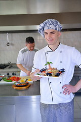 Image showing chef preparing food