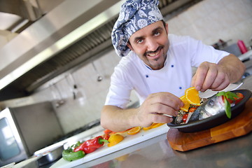 Image showing chef preparing food