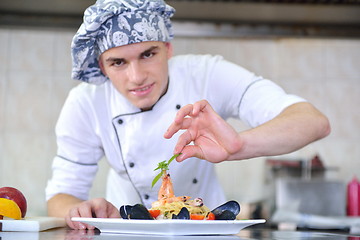 Image showing chef preparing food