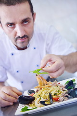 Image showing chef preparing food