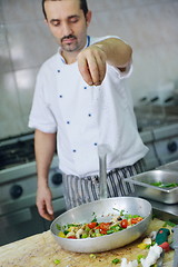 Image showing chef preparing food