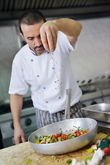 Image showing chef preparing food