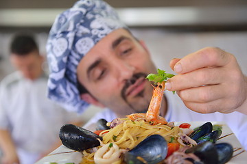 Image showing chef preparing food