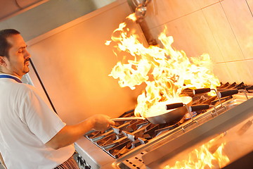 Image showing chef preparing food