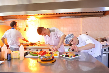 Image showing chef preparing food