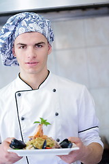 Image showing chef preparing food