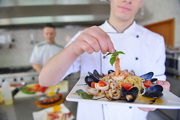 Image showing chef preparing food