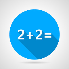 Image showing Flat vector icon for mathematics