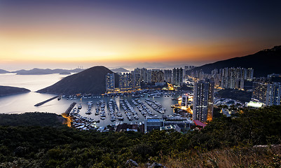 Image showing Typhoon Shelters in hong kong 