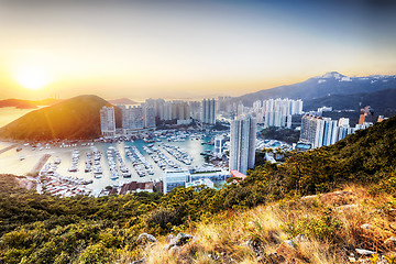 Image showing Typhoon Shelters in hong kong 