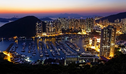 Image showing Typhoon Shelters in hong kong 