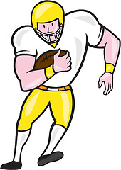 Image showing American Football Fullback Front Retro