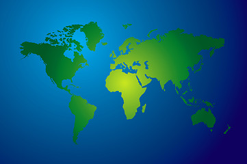 Image showing world map modern