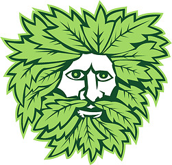 Image showing Green Man Front Isolated