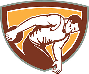 Image showing Discus Thrower Shield Retro