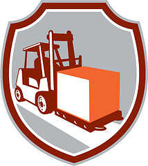 Image showing Forklift Truck Box Shield Retro