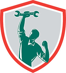 Image showing Mechanic Spanner Wrench Fist Pump Shield