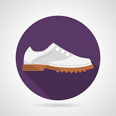 Image showing Flat vector icon for sports shoes