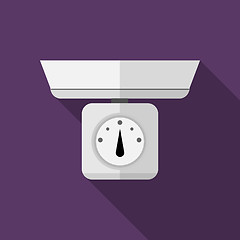 Image showing Flat vector icon for kitchen scales